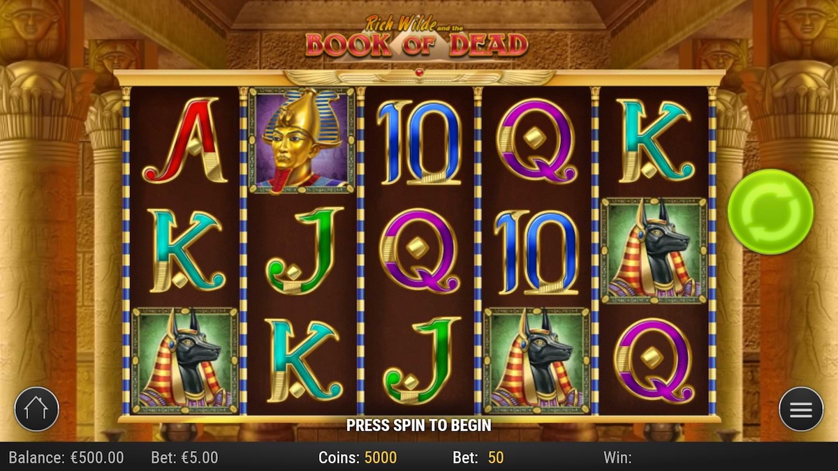 Book of Dead slot by Play'n Go gameplay and mechanics