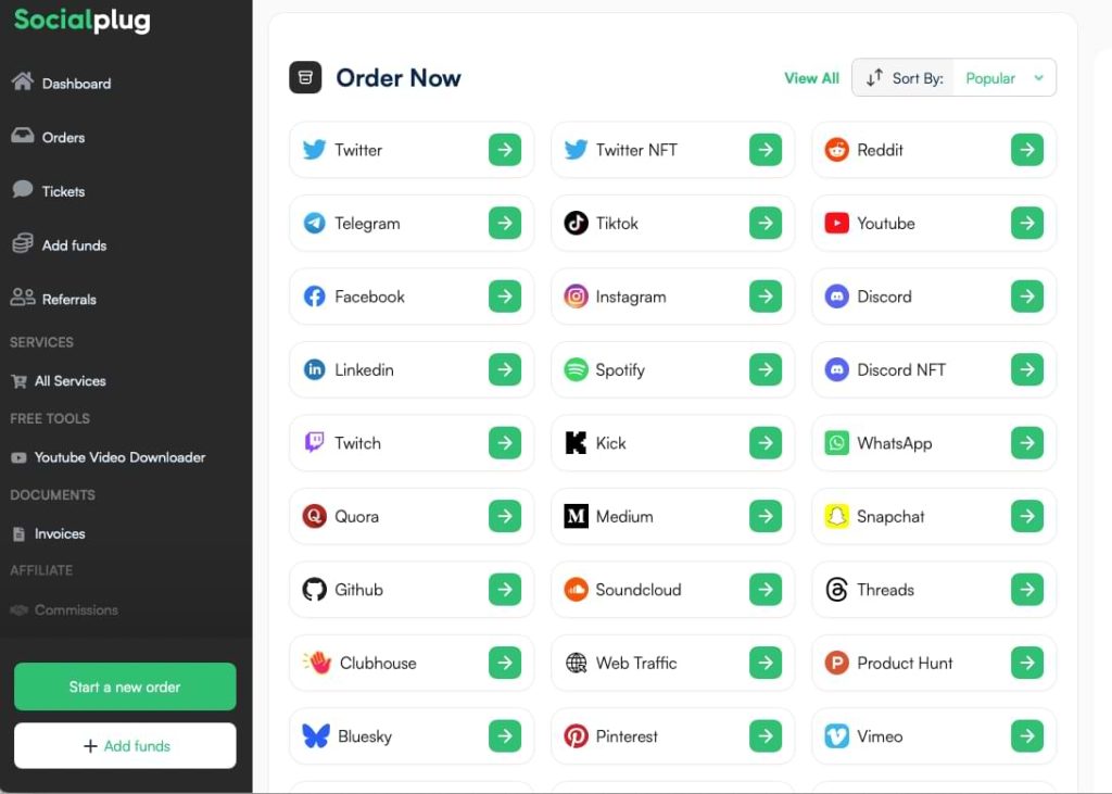 Socialplug.io services
