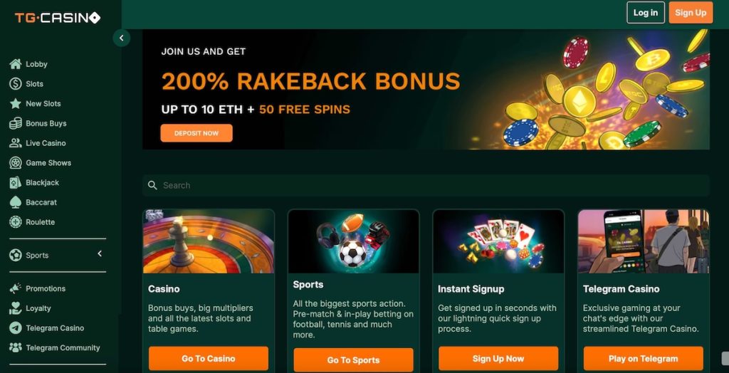 TG.Casino best Telegram Casino Bonus 2025