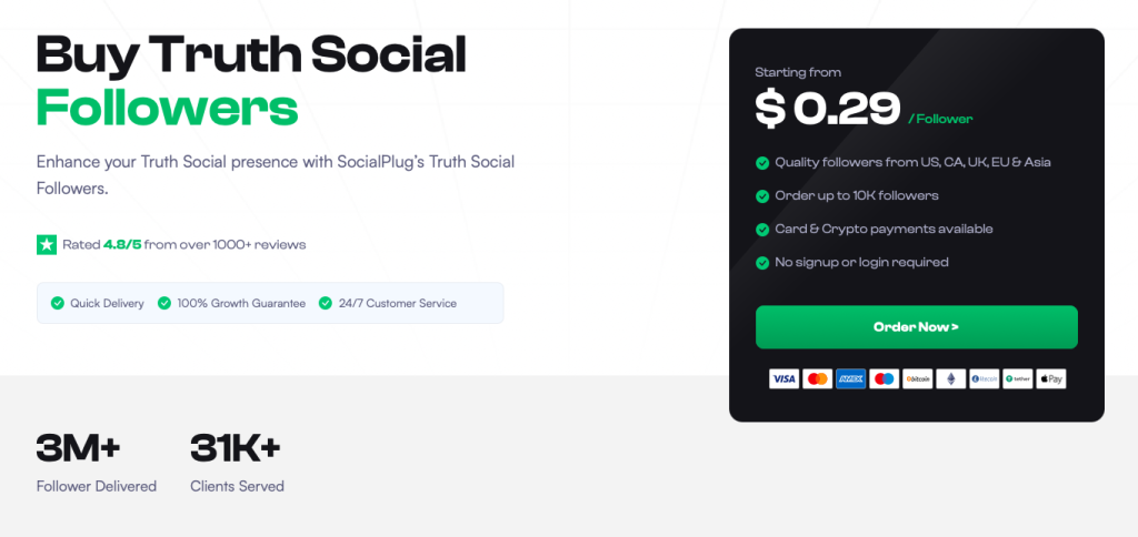 buy Truth Social Followers
