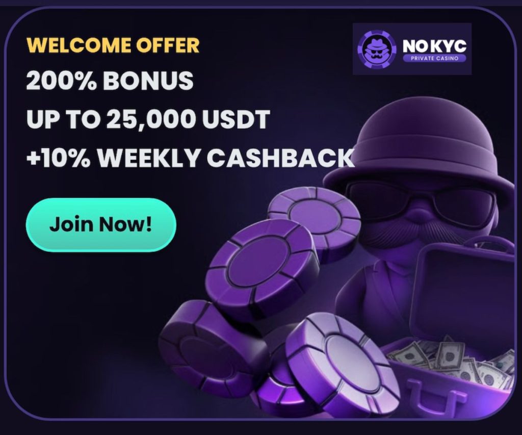 No KYC casino bonus offer