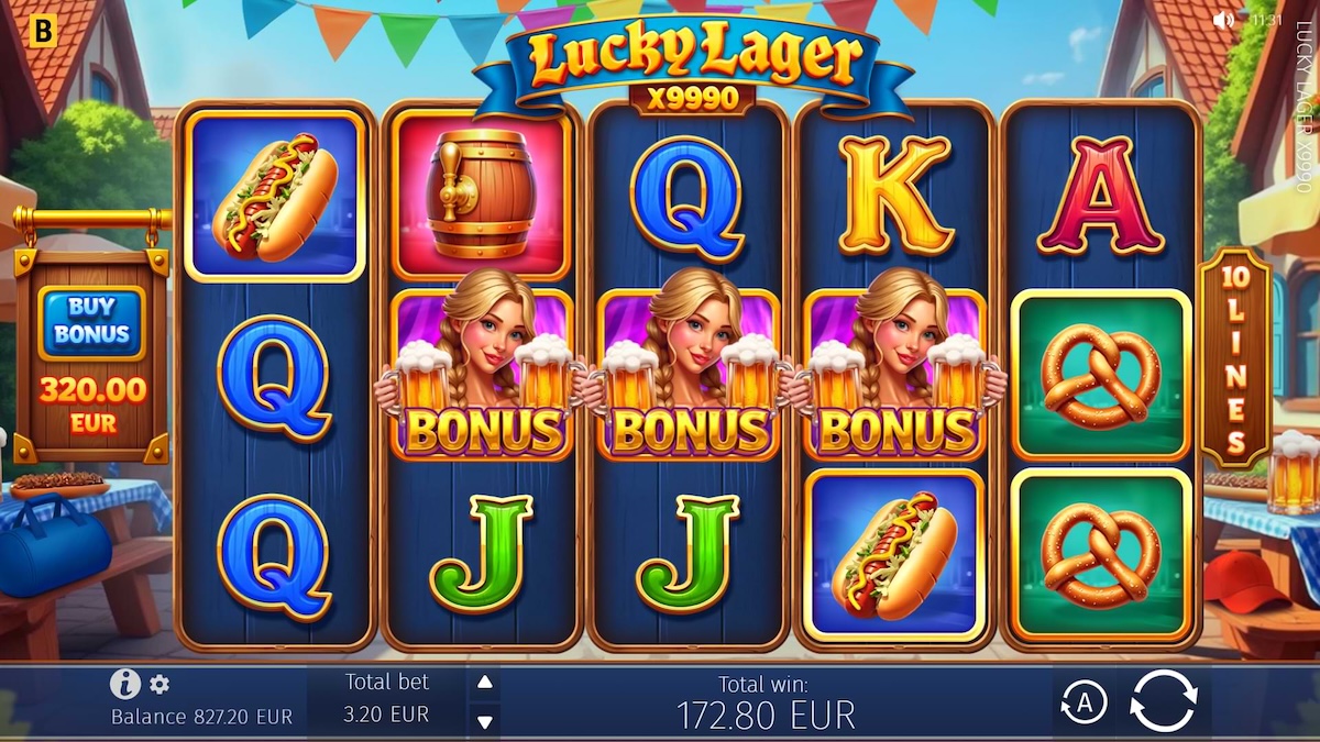 Lucky Lager X9990 BGaming gameview