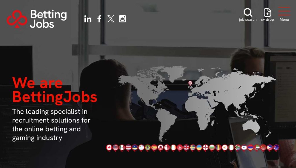 BettingJobs homepage