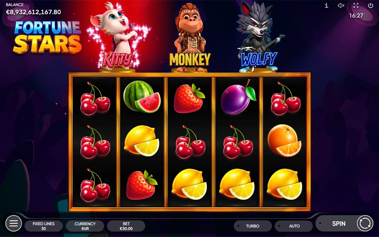 Fortune Stars Endorphina slot mechanics and features