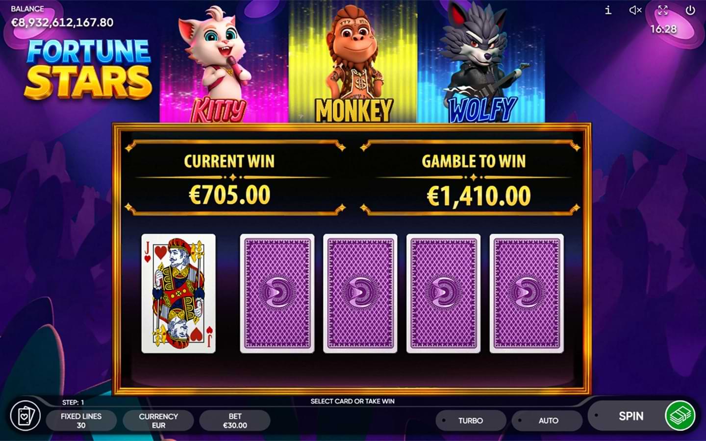 Fortune Stars Endorphina slot Monkey bonus