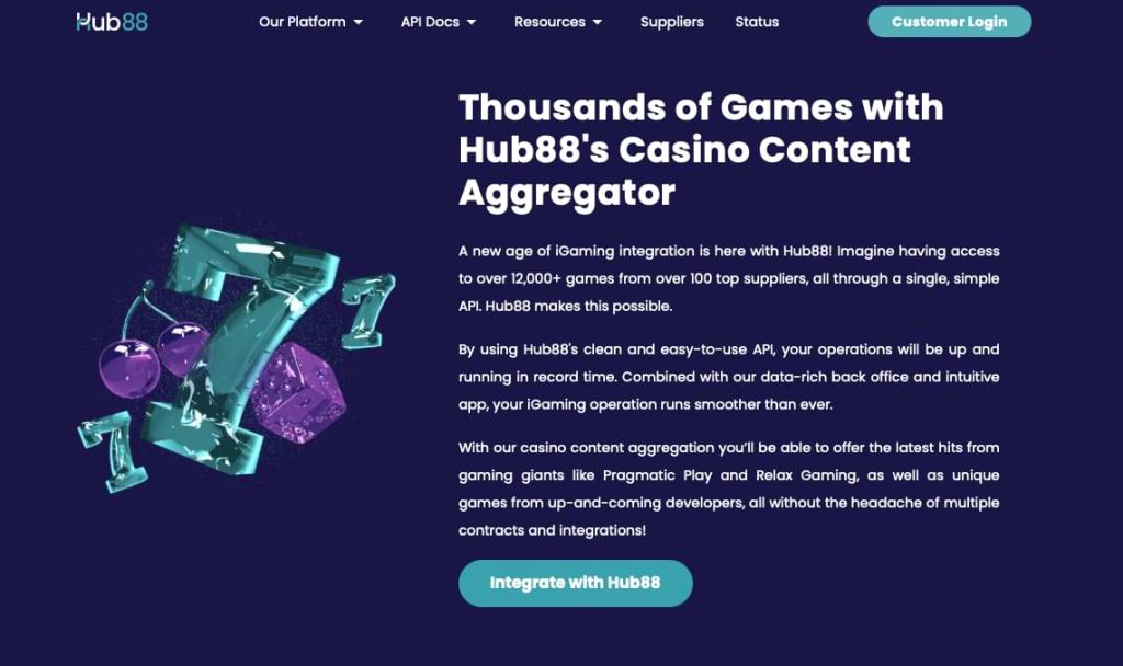 Hub88 casino game aggregator
