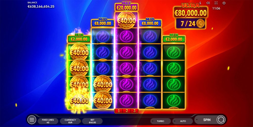 Burning coins 40 Endorphina